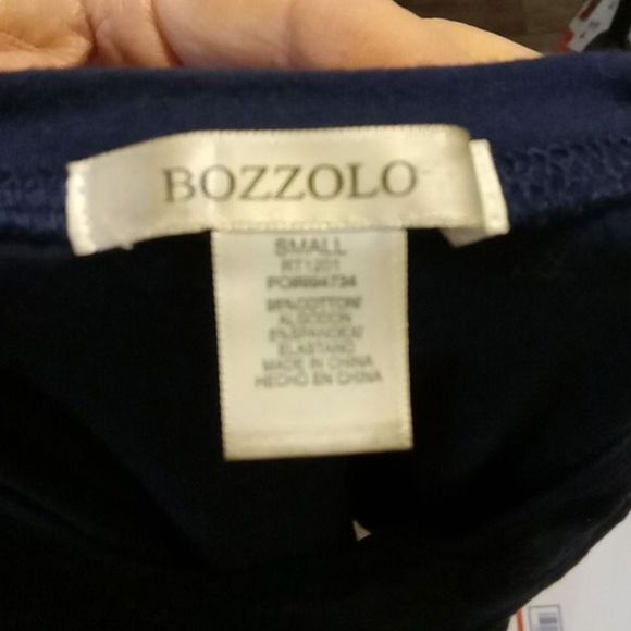 Bozzolo V-neck Black Long Sleeve Blouse Women's Size Small - Picture 5 of 5